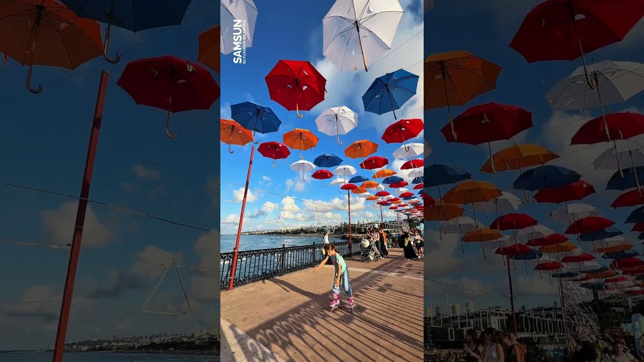 Bir şehir en güzel haliyle…🌊☂️