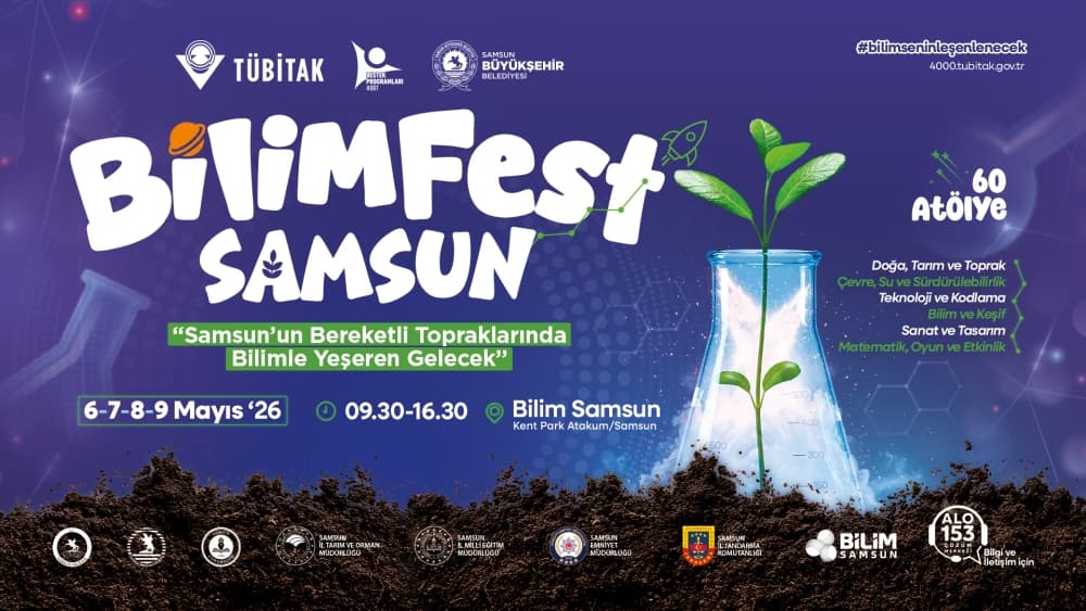 BİLİMFEST ZİYARETÇİLERİNE KAPILARINI AÇIYOR