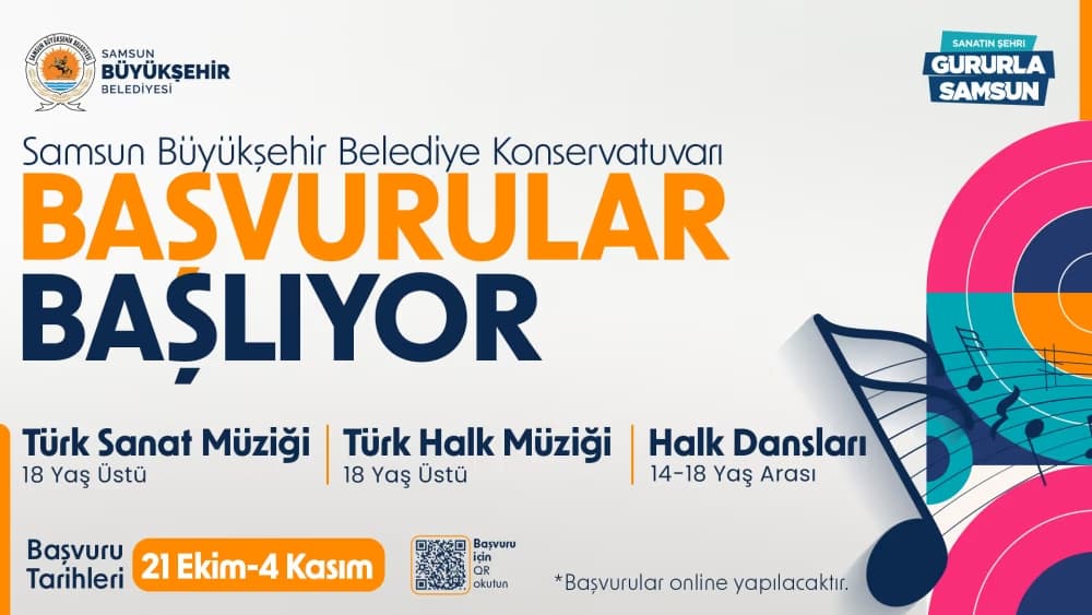 Büyükşehir Belediye konservatuvarı başvuruları başladı