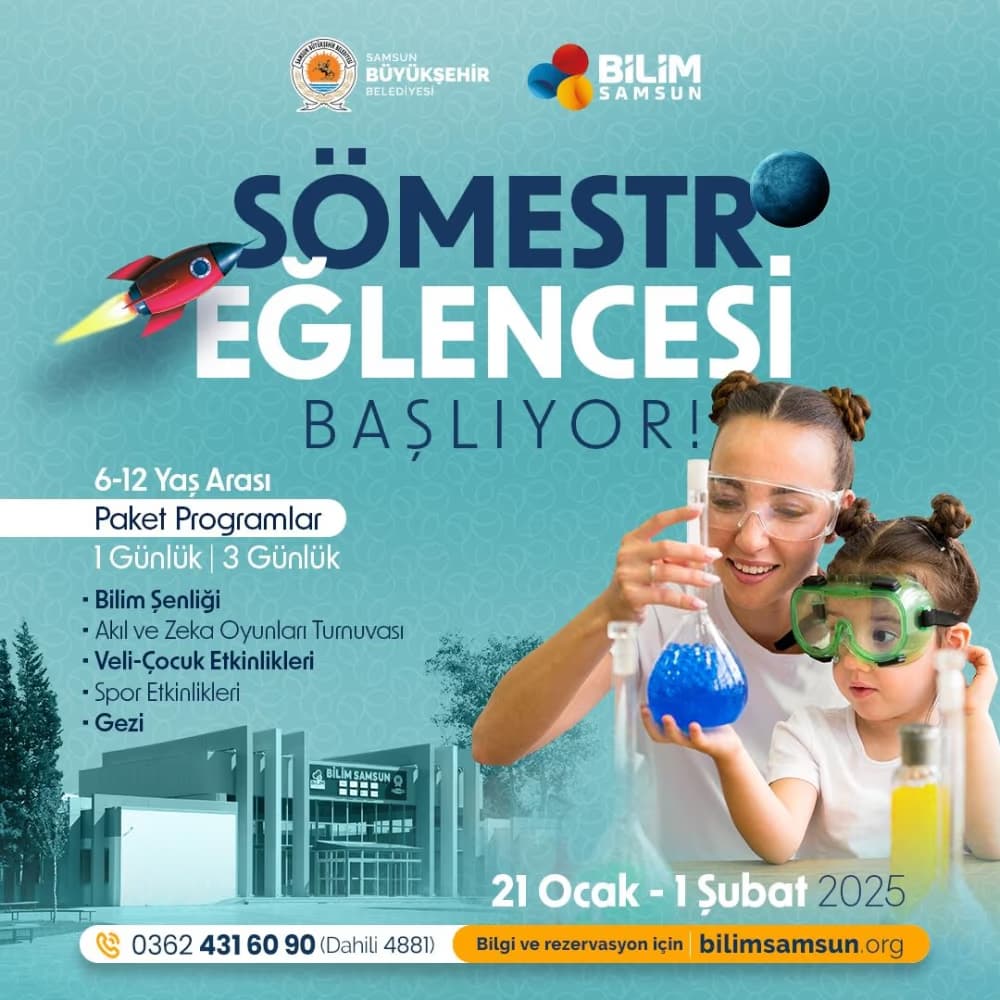 Büyükşehir ile yarıyıl tatili dolu dolu geçecek
