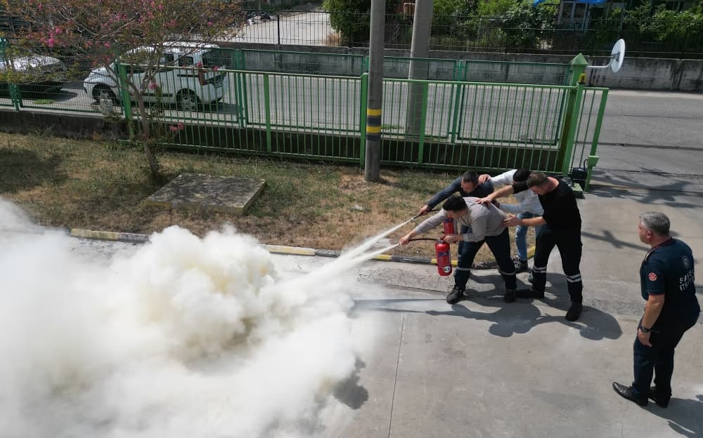 Samsun İtfaiyesi’nden nefes kesen tatbikat