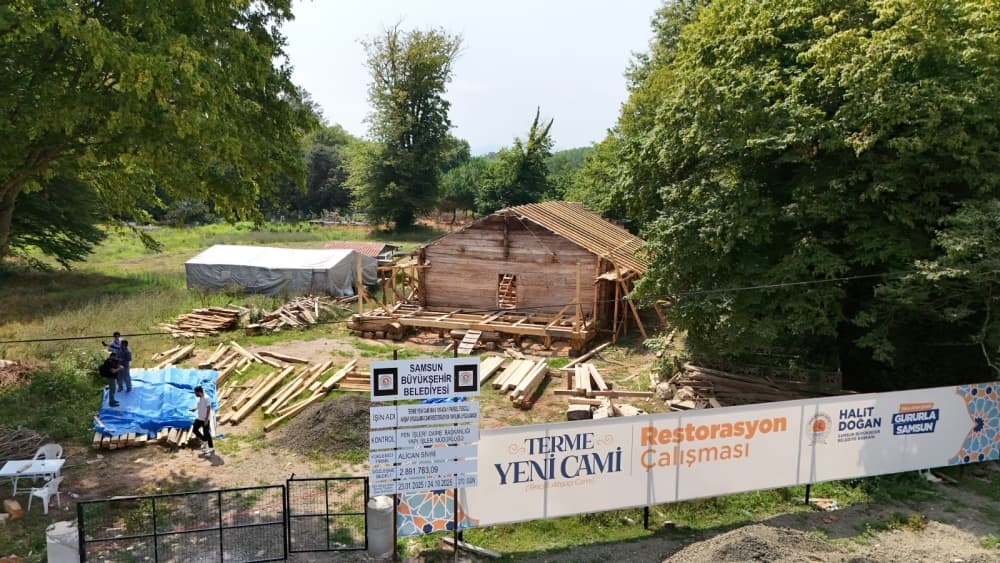 TARİHİ TERME YENİ CAMİ’NDE RESTORASYON ÇALIŞMALARI