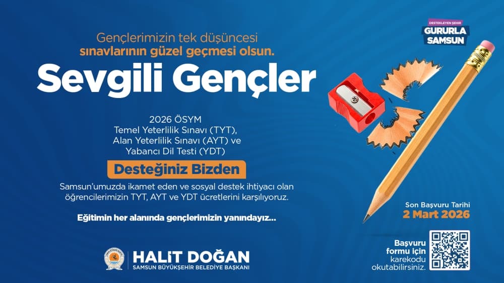 ÜNİVERSİTE SINAVINA GİRECEK ÖĞRENCİLERE DESTEK