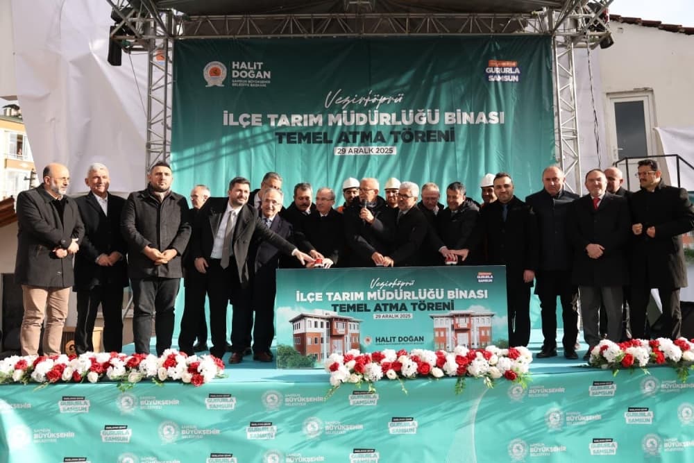 VEZİRKÖPRÜ’DE TARIM VE ORMAN MÜDÜRLÜĞÜ TEMEL ATMA TÖRENİ