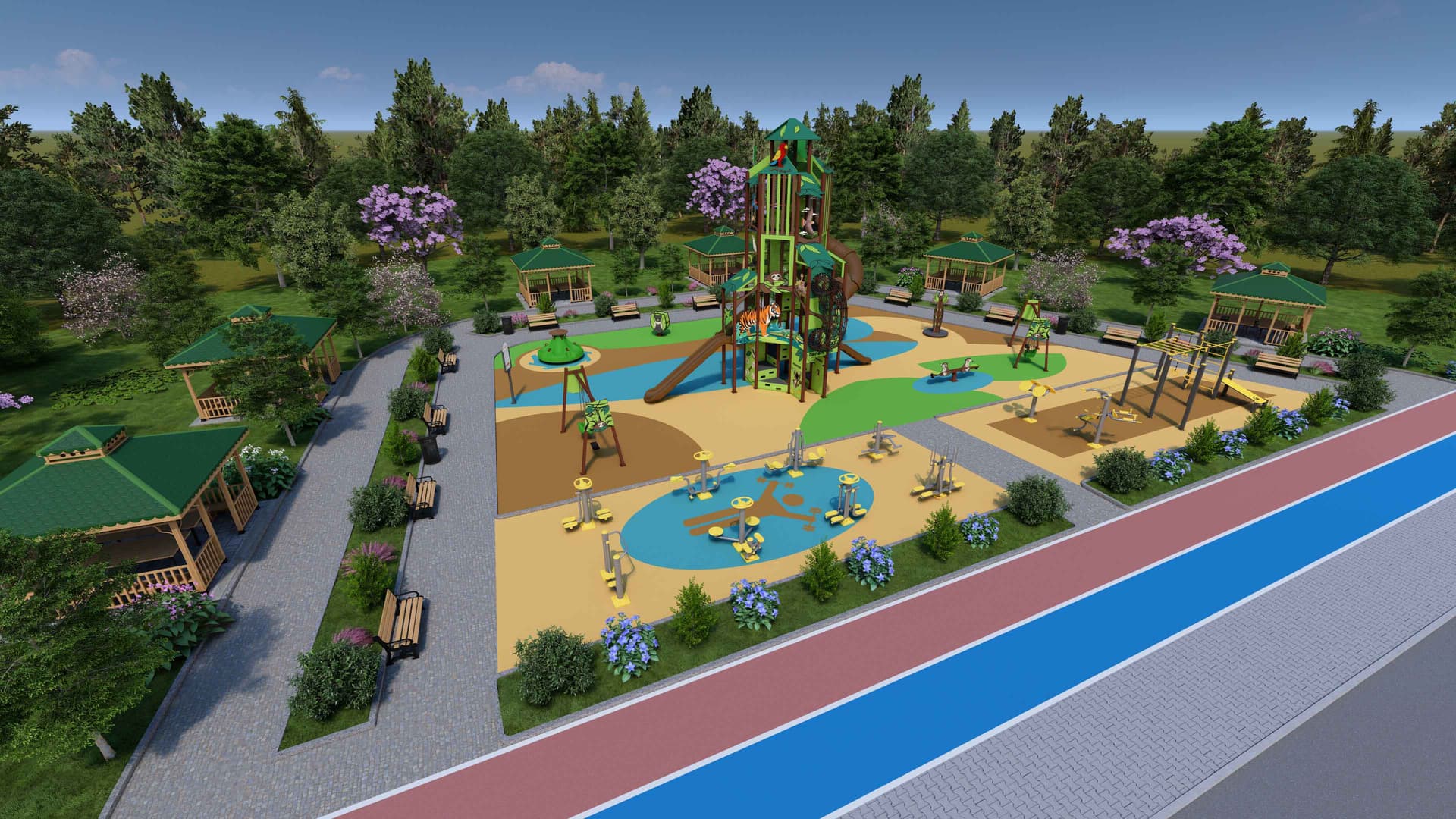 Her ilçeye bir park