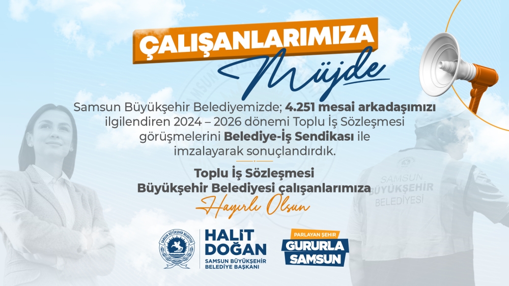 Büyükşehir’de sendika imzası atıldı