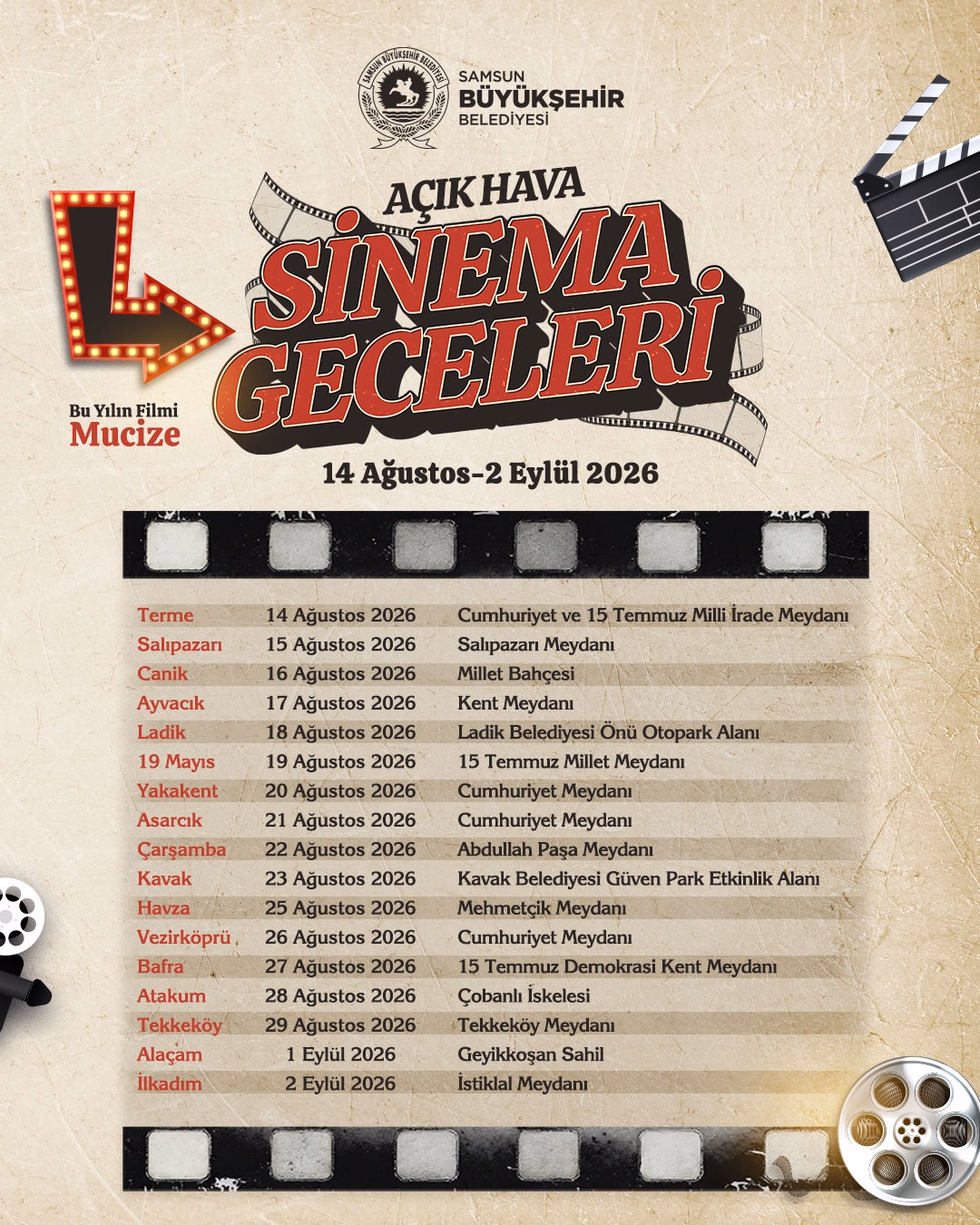AÇIK HAVA SİNEMA GECELERİ 17 İLÇEDE SİNEMASEVERLERLE BULUŞUYOR - Görsel 2
