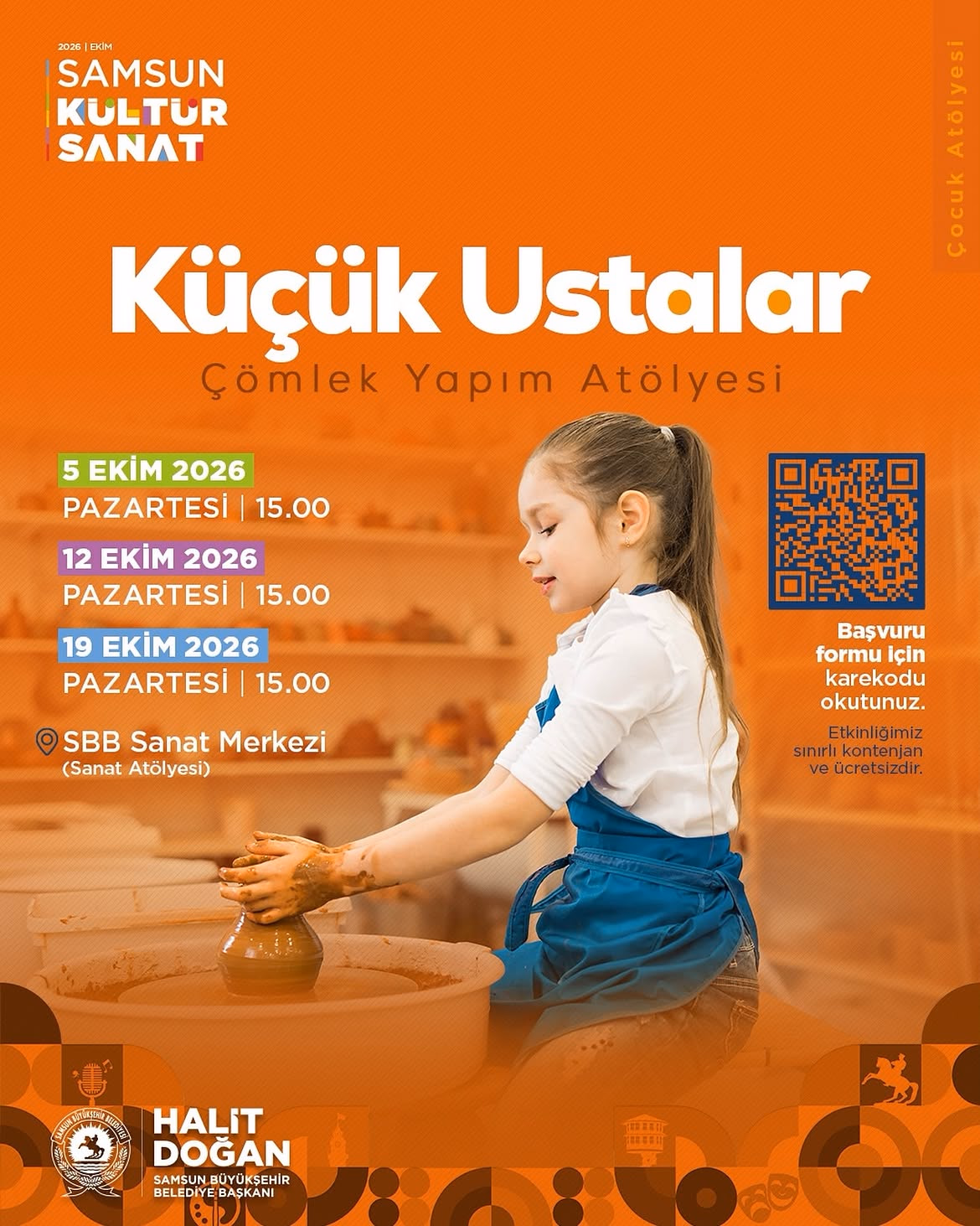 Küçük ustalar için “Çömlek Yapım Atölyesi” başvuruları başladı