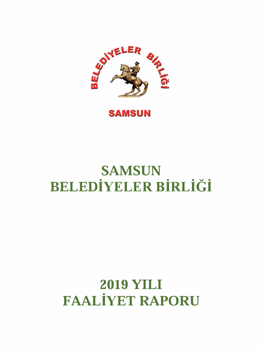 Samsun Belediyeler Birliği 2019 Faaliyet Raporu