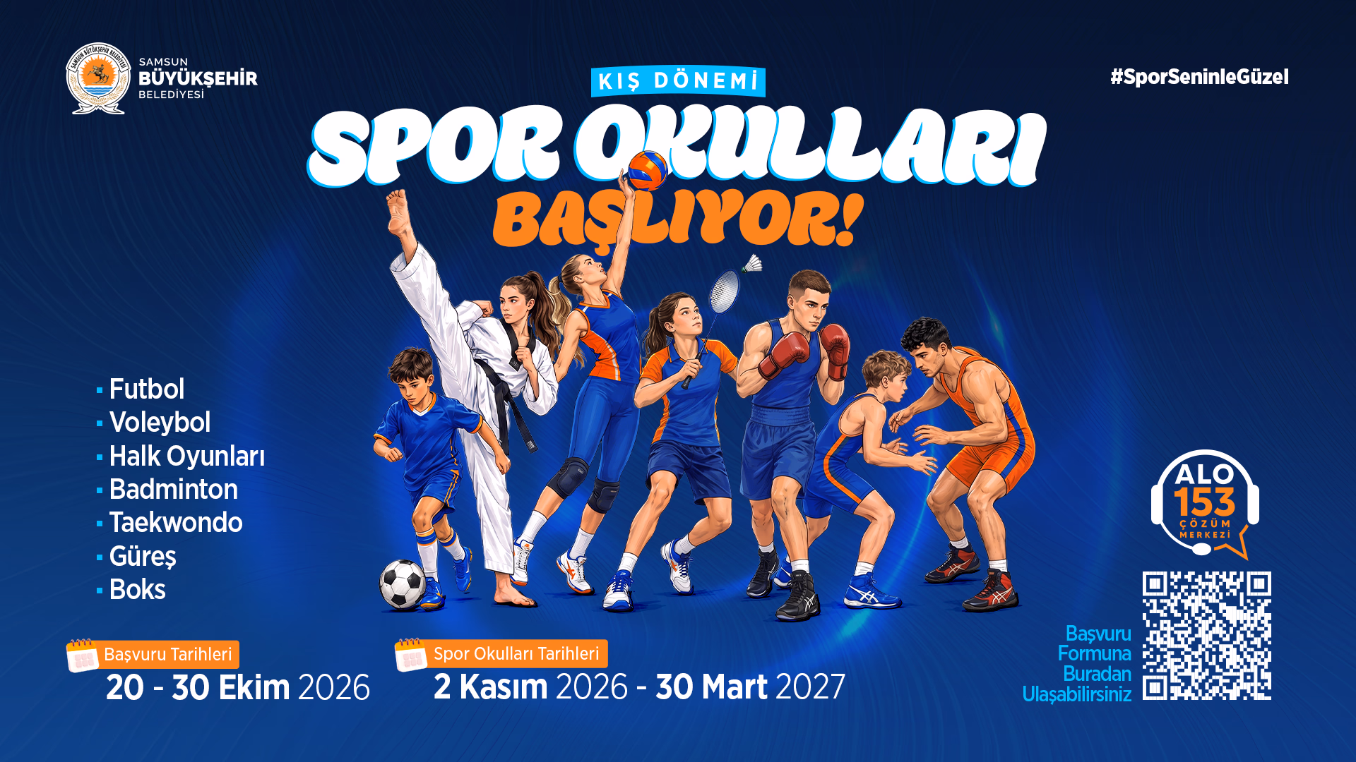 BÜYÜKŞEHİR’İN KIŞ SPOR OKULLARINDA BAŞVURULAR BAŞLADI