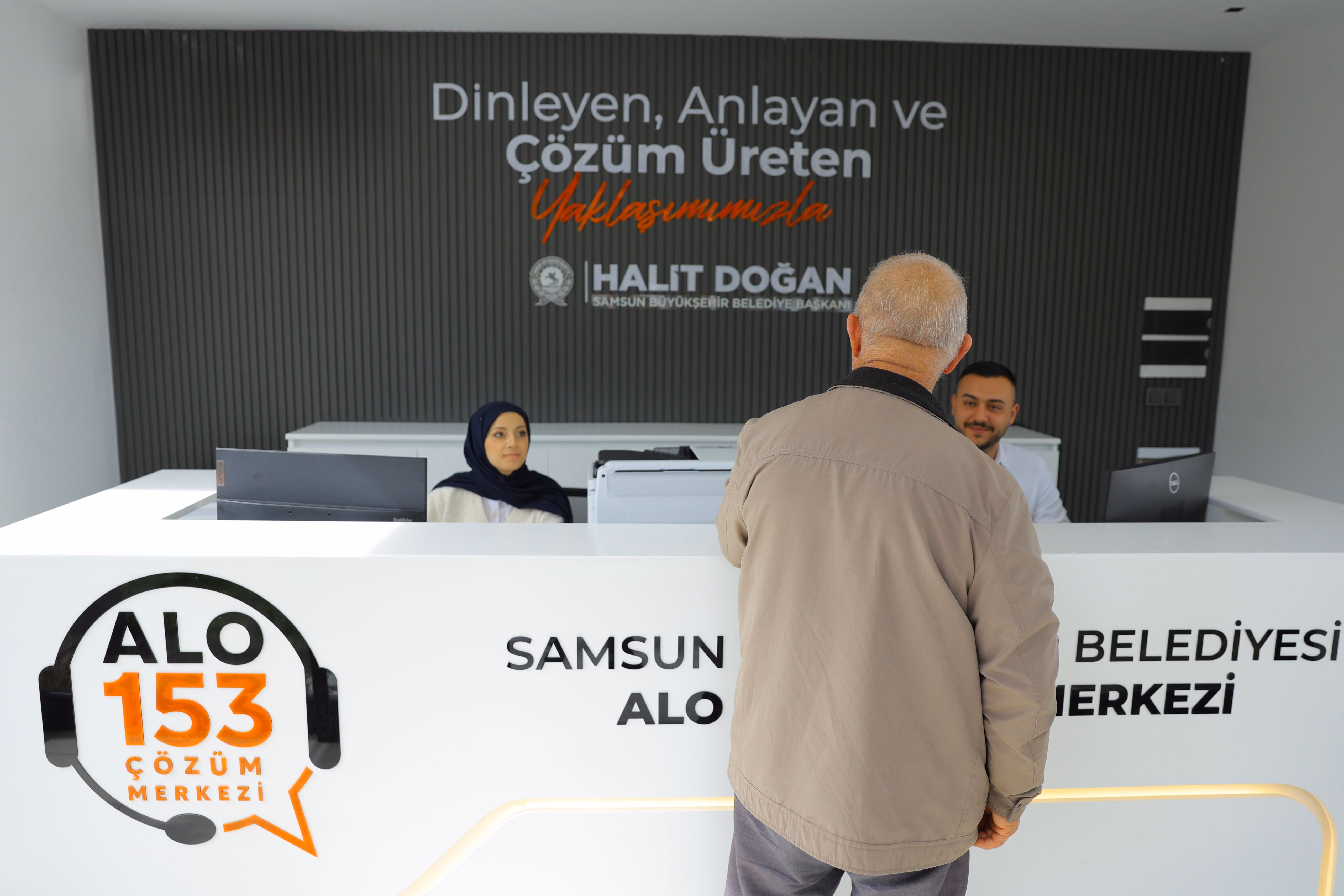 BÜYÜKŞEHİR TARAFINDAN BAFRA’DA 153 ÇÖZÜM MERKEZİ AÇILDI - Görsel 1