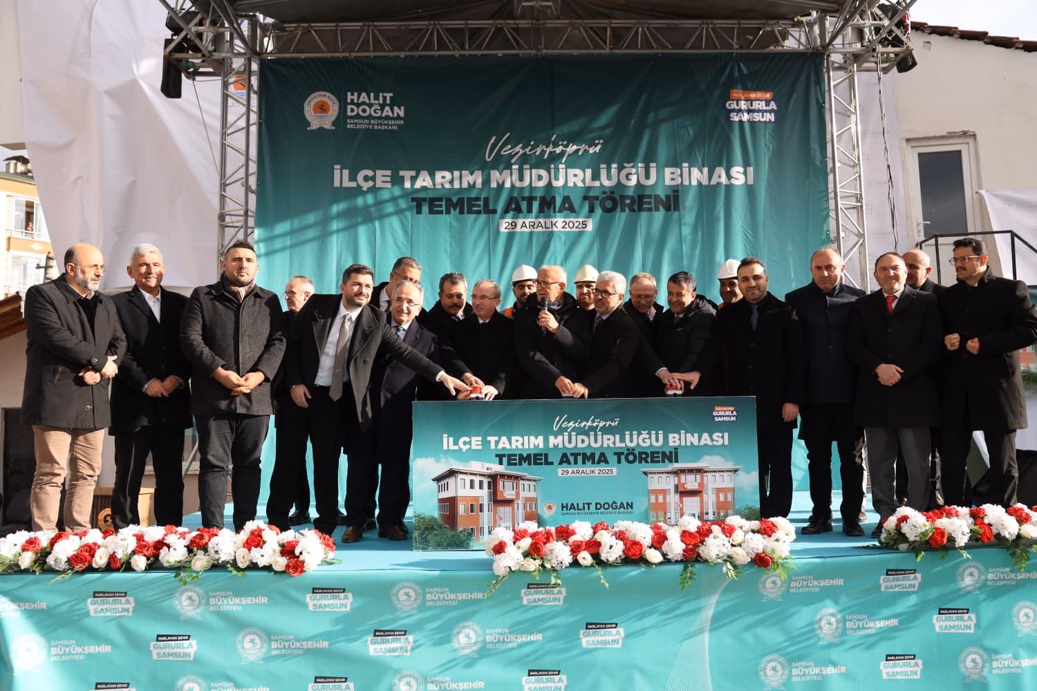 VEZİRKÖPRÜ’DE TARIM VE ORMAN MÜDÜRLÜĞÜ  TEMEL ATMA TÖRENİ - Görsel 4