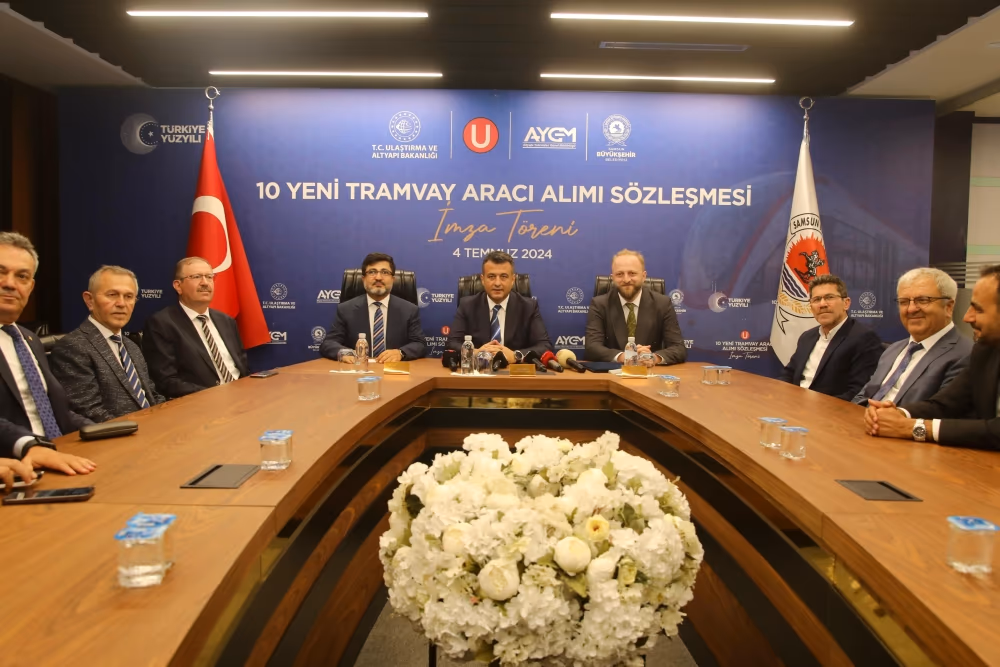 10 yeni tramvay alımı için imzalar atıldı