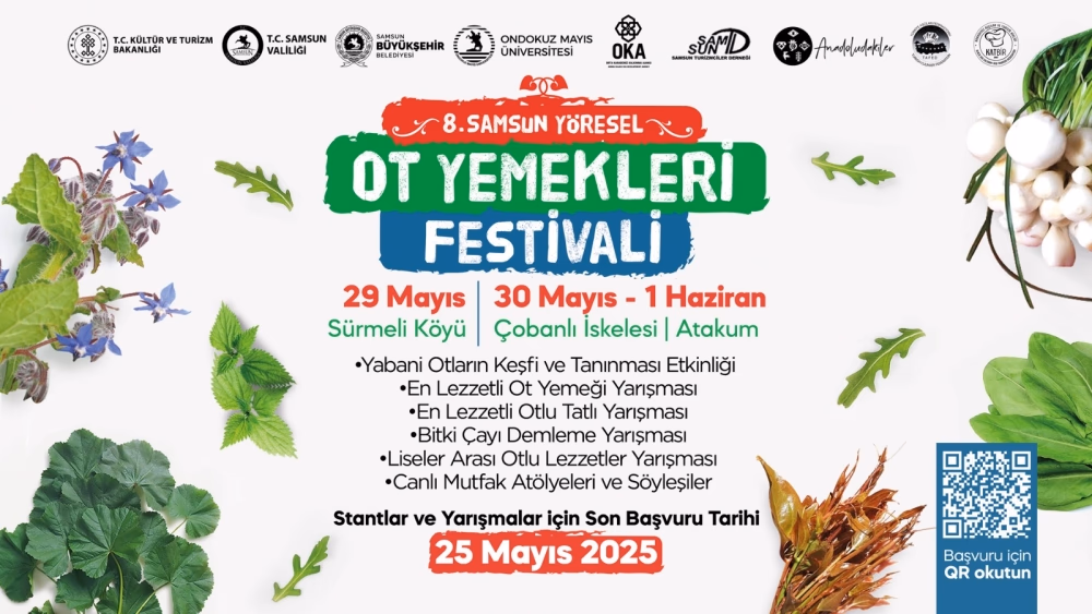 8. SAMSUN YÖRESEL OT YEMEKLERİ FESTİVALİ İÇİN GERİ SAYIM