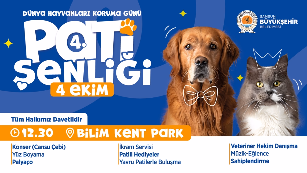 Büyükşehir 4'üncü Pati Şenliği düzenleyecek