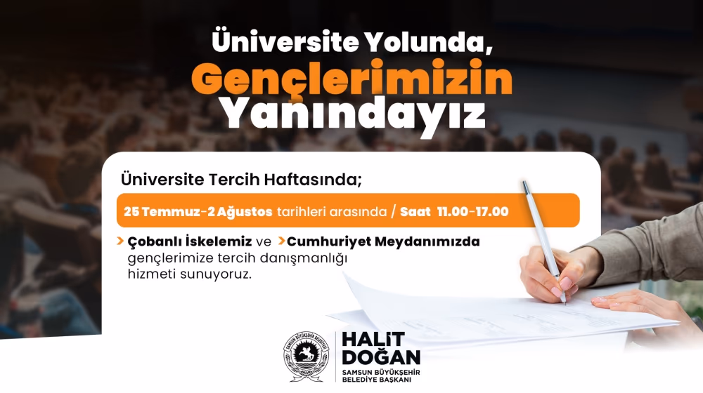 Büyükşehir üniversite yolunda gençlerin yanında