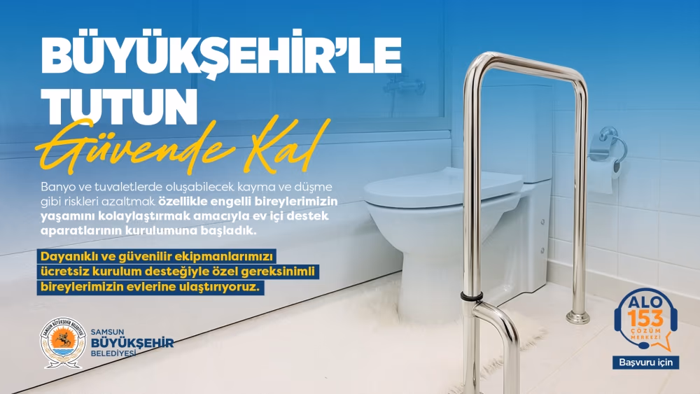BÜYÜKŞEHİR’DEN ÖZEL BİREYLERE EV İÇİ TUTUNMA APARATI DESTEĞİ