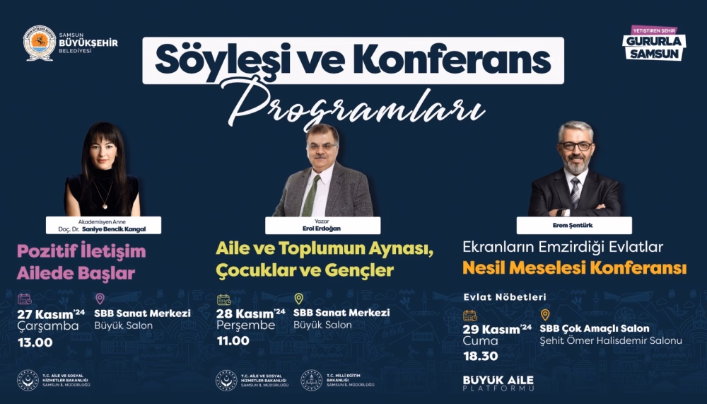 Büyükşehir’in söyleşi ve konferans programları başlıyor
