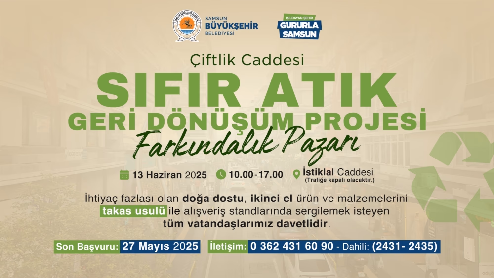 ÇİFTLİK CADDESİ SIFIR ATIK FARKINDALIK PAZARI