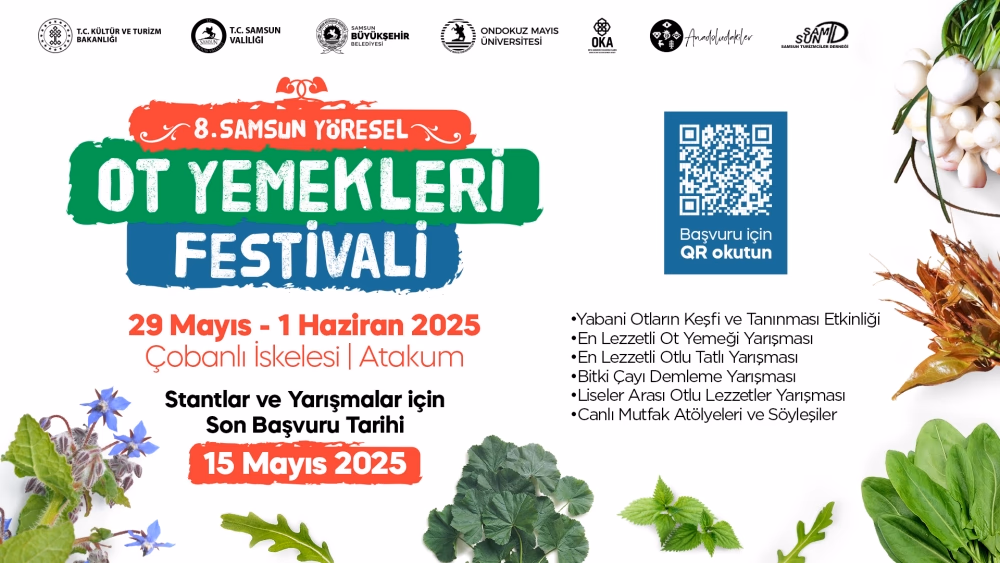 Samsun Ot Yemekleri Festivali için başvurular başladı