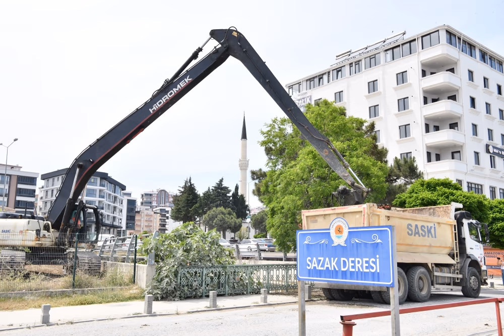 SASKİ’den derelerde büyük temizlik çalışması