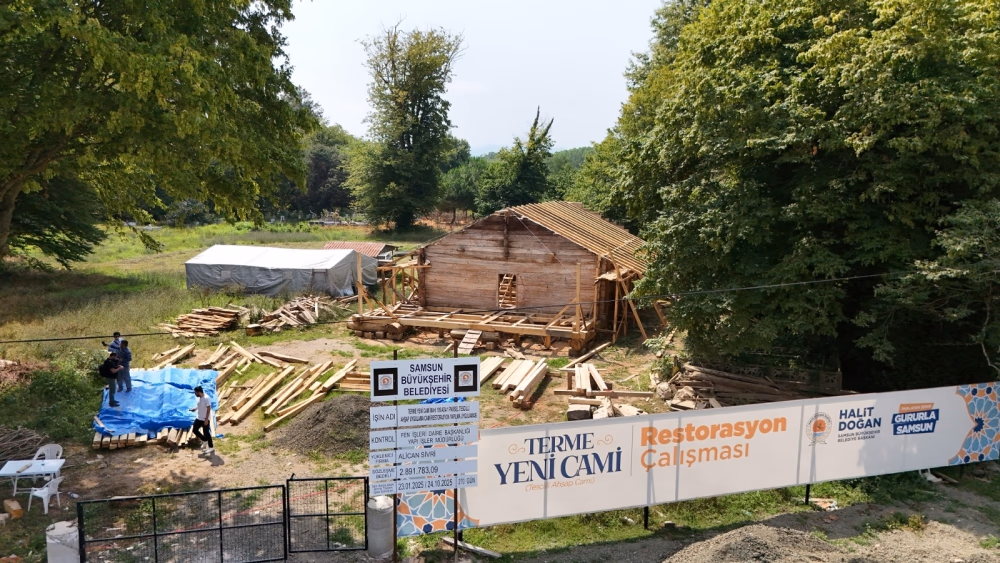 TARİHİ TERME YENİ CAMİ’NDE RESTORASYON ÇALIŞMALARI
